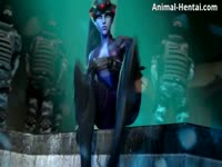 Hentai forced dog sex